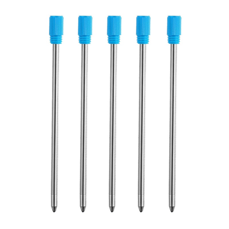 DunBong Ballpoint Metal D1 Refill for Multifunction Pen, Blue Pack of 5 Pieces (Blue) - Image 1